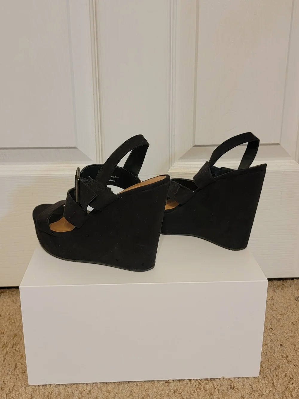 Mossimo Supply Co. Black Platform Strappy Heels
